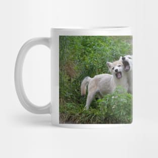 Arctic Wolf Pups Mug